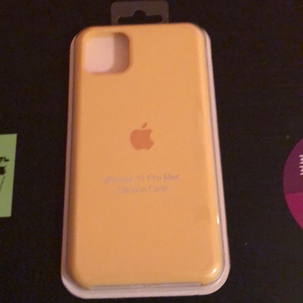 iPhone 11 Pro Max yellow silicone case